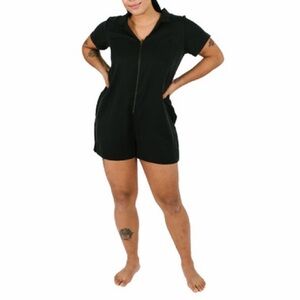 Smash + Tess Black Hooded Romper
